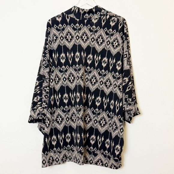 French Laundry Plus Size Knit Tribal Aztec Print Open Cardigan, Size 3X - Picture 5 of 10